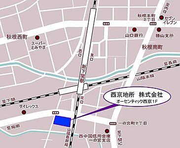 西京地所株式会社の周辺地図