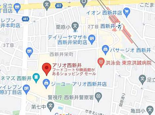 ホームズ 地図 アクセス情報 リオン不動産株式会社 アリオ西新井店 不動産会社 不動産屋 の検索