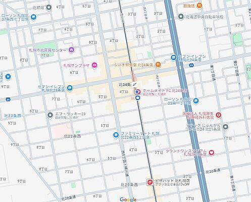 ホームメイトFC北24条店 合同会社リアムの周辺地図
