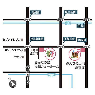ライパーセル株式会社　みんなの土地の周辺地図