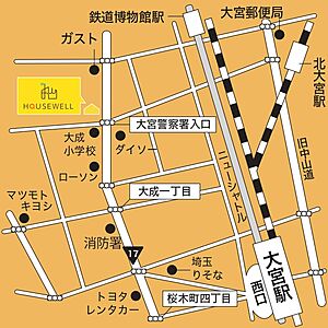 ハウスウェル株式会社 アセットマネジメント事業部の周辺地図