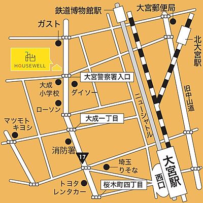 ハウスウェル株式会社 アセットマネジメント事業部の周辺地図