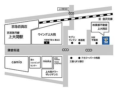 リロの不動産 株式会社東都 上大岡店の周辺地図