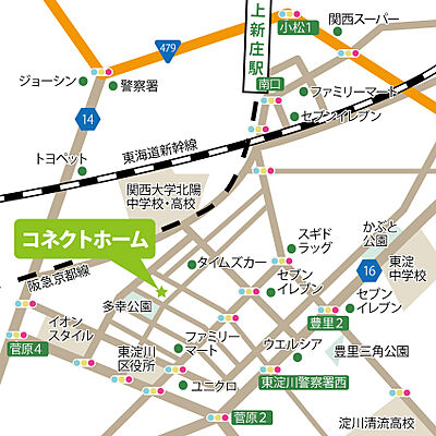 株式会社Connect　Homeの周辺地図