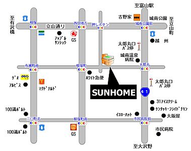 株式会社とやまサンホームの周辺地図