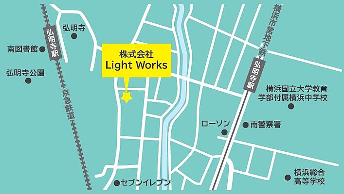 株式会社Light Worksの周辺地図