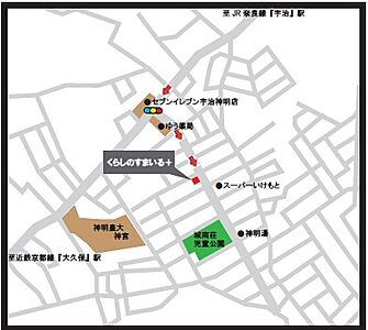 くらしのすまいる+(株式会社clasino)の周辺地図