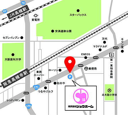 株式会社ショウホームの周辺地図