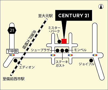 CENTURY21 さきがけ 株式会社さきがけの周辺地図