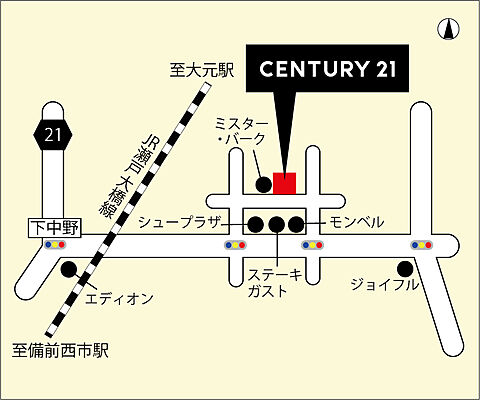 CENTURY21 さきがけ 株式会社さきがけの周辺地図