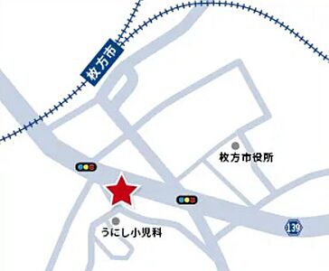 ハウスドゥ 枚方市駅前 株式会社Neo不動産販売の周辺地図