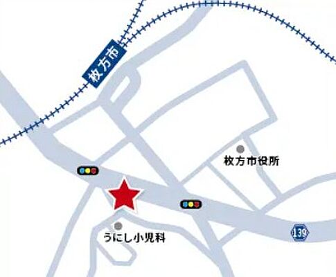 ハウスドゥ 枚方市駅前 株式会社Neo不動産販売の周辺地図