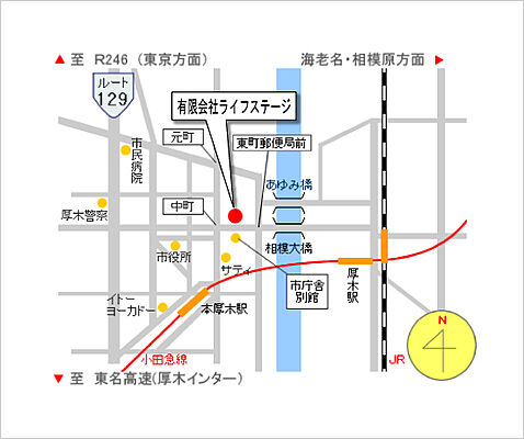 有限会社ライフステージの周辺地図