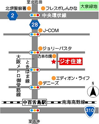 株式会社ジオ住建の周辺地図