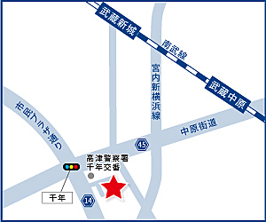 ハウスドゥ 家・不動産買取専門店 川崎千年 株式会社フィオリーシェの周辺地図