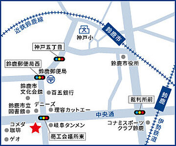ハウスドゥ 鈴鹿中央通 アルファス株式会社の周辺地図
