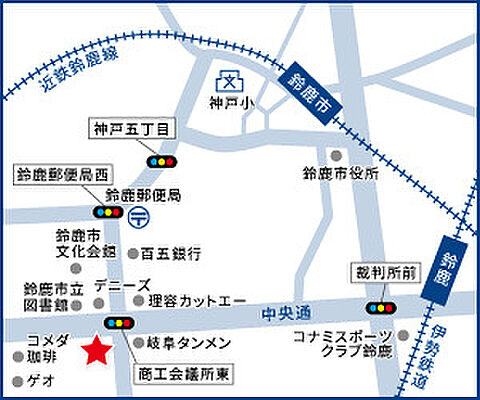 ハウスドゥ 鈴鹿中央通 アルファス株式会社の周辺地図
