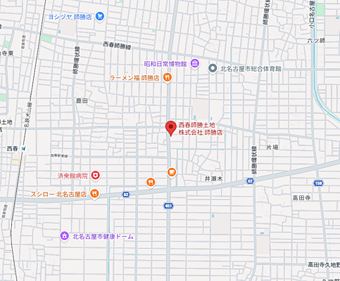 西春師勝土地株式会社 師勝支店の周辺地図