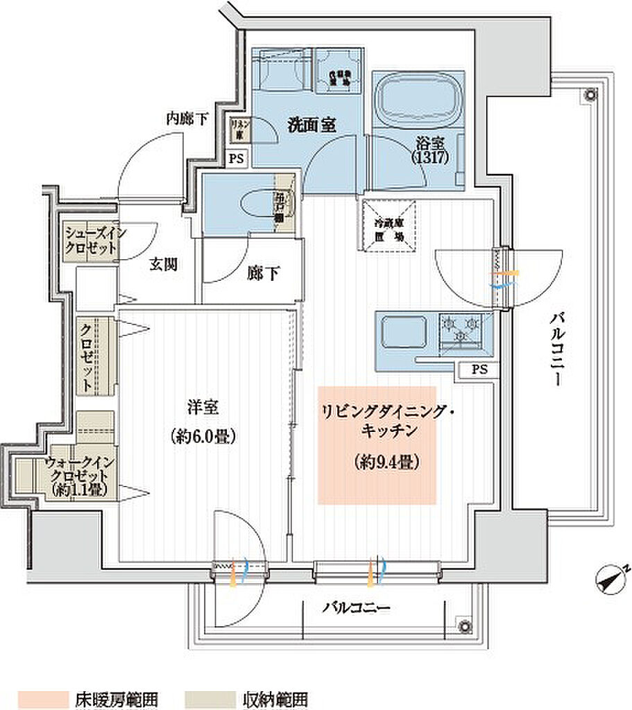 デュオヒルズ北見 間取り 【再登録抽選販売】H