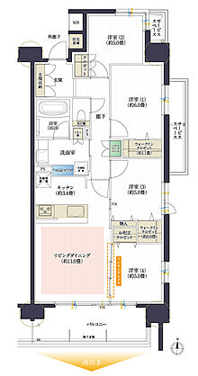 デュオヒルズ岩倉PREDEAR 間取り F
