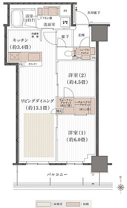 デュオヒルズ岡山表町タワー 間取り C