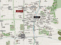 レーベン清水五条 現地案内図