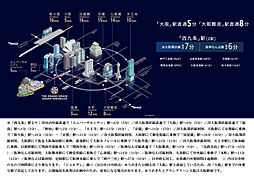 ザ・グランドグレイス 大阪西九条 アクセス図
