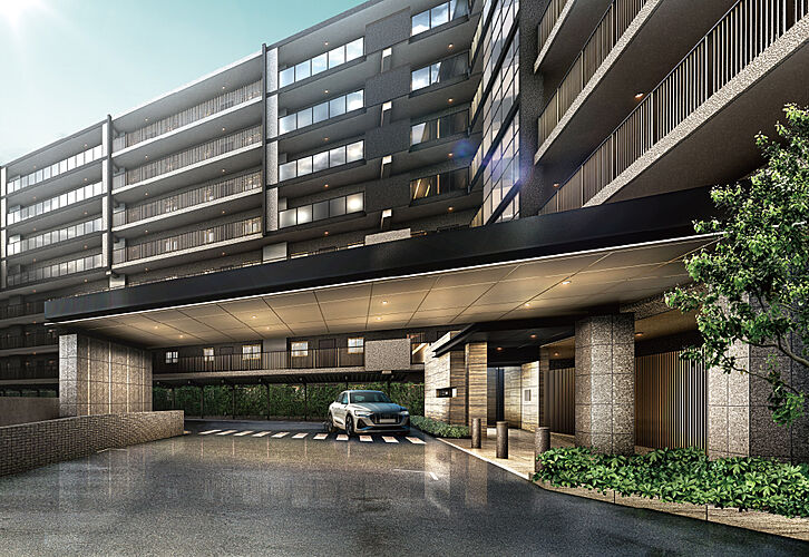 レーベン和光 THE GRANDE 車寄せ完成予想CG