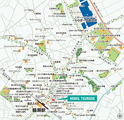 ネベル鶴瀬 現地案内図