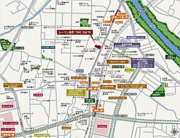 レーベン長町 THE GATE 現地案内図