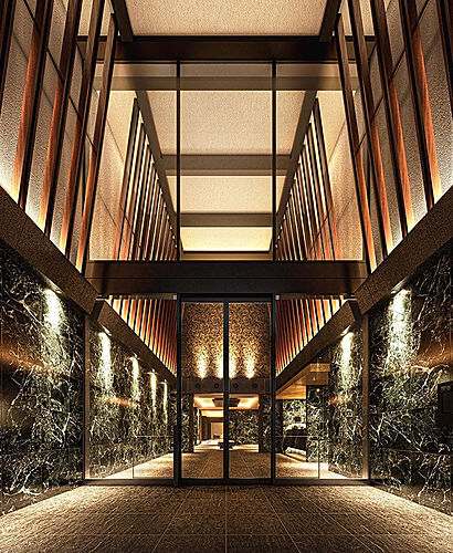 レーベン小田原 SKYS THE TOWER エントランス完成予想CG