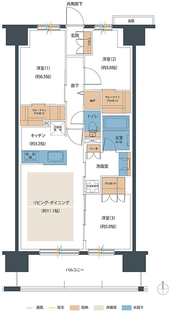 レーベン小松西町INHERIT 間取り F