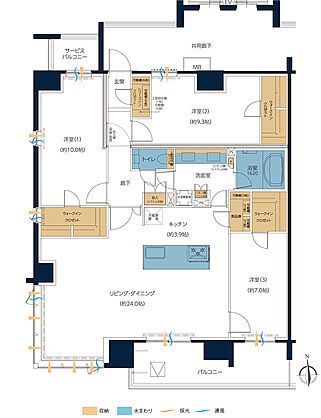 レーベン高知GRAND GATE CITY 間取り 【PREMIUM PLAN】L