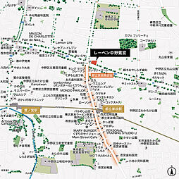 レーベン中野鷺宮 現地案内図