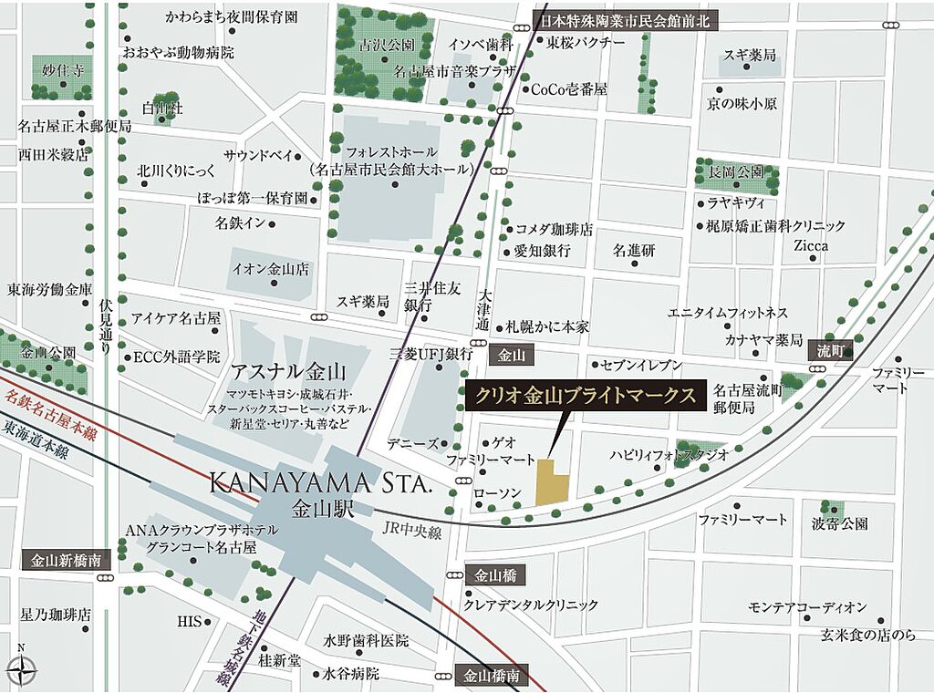 クリオ金山ブライトマークス 愛知県名古屋市中区金山四丁目604番 他 地番 金山駅の新築マンション 物件番号 の物件詳細 ニフティ不動産