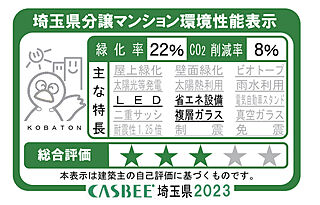 クリオ川口幸町ブライトマークス 埼玉県分譲マンション環境性能表示