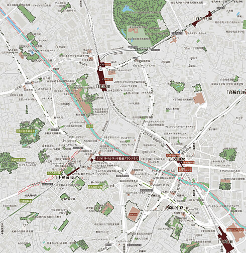 クリオ ラベルヴィ不動前グランクラス 現地案内図