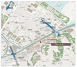 クリオ横濱元町通りザ・グラン 現地案内図