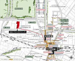 （仮称）クリオ立川プロジェクト 現地案内図