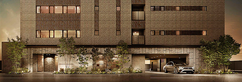 サーパス栗林公園ミッドグラン エントランスアプローチ完成予想図