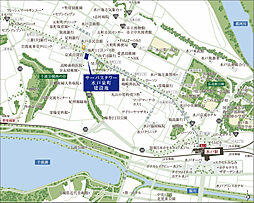 サーパスタワー水戸泉町 現地案内図
