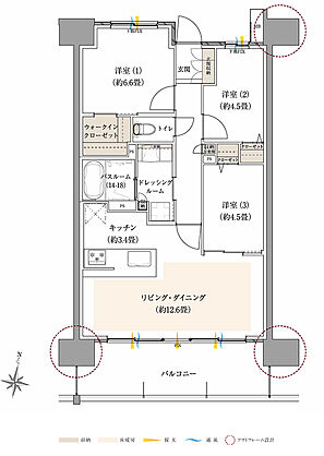 ザ・サーパス前橋駅前 間取り H【BASIC PLAN】