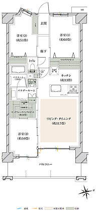 ヴェレーナグラン府中美好 間取り 【先着順】CB2