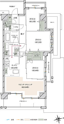 ヴェレーナグラン府中美好 間取り 【先着順】CE