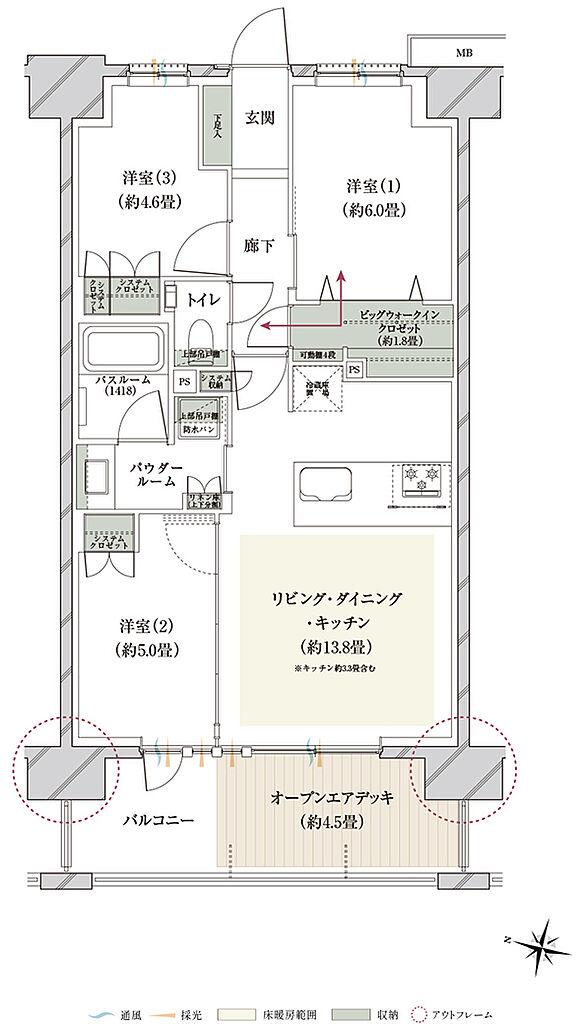 ヴェレーナ亀戸中央公園 間取り JOD