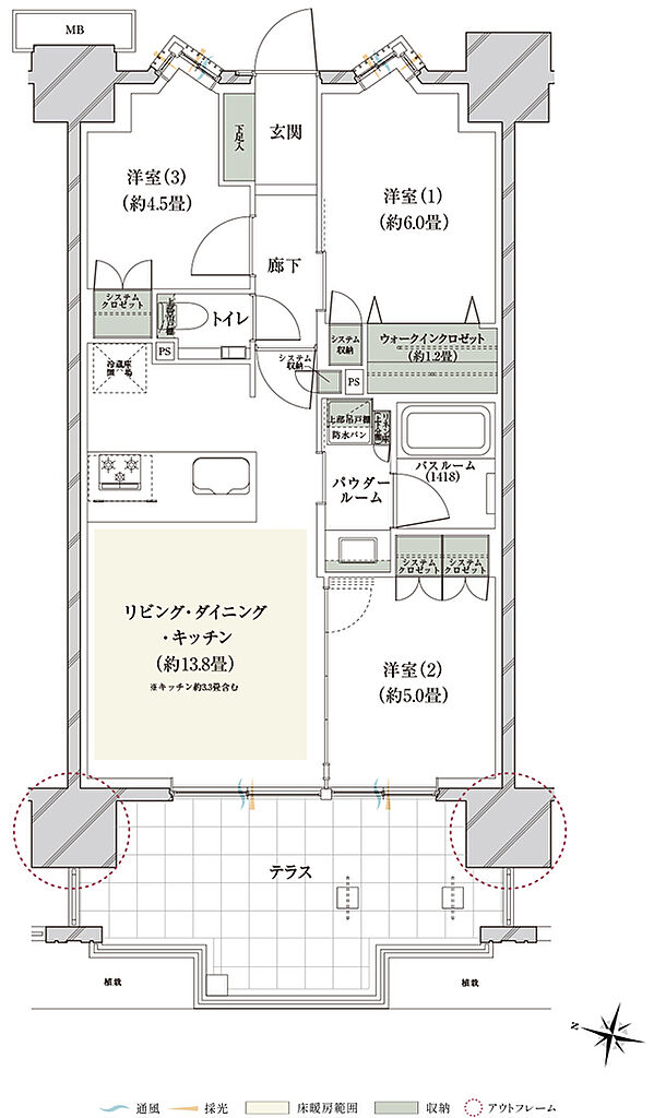 ヴェレーナ亀戸中央公園 間取り Ct