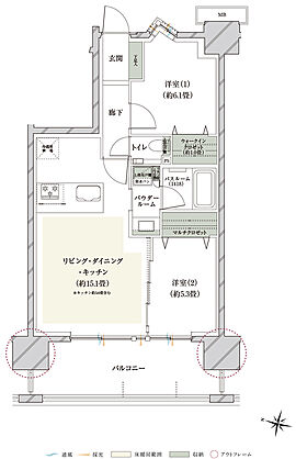 ヴェレーナ亀戸中央公園 間取り B