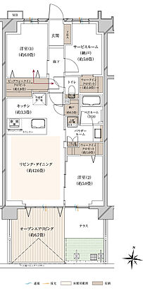 ヴェレーナ中浦和 間取り D1OL