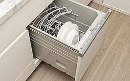 [食器洗い乾燥機] 手洗いよりも少ない水でしっかりと洗える食器洗い乾燥機を設置。※42D1、42D2、44I1、44I2、44Y、62C、72P1、72P2、71R1、71R2、72U、69Wのみ。