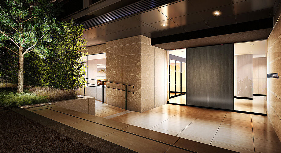 ヒルズグランデ稲毛 エアリーマークスエントランス完成予想CG